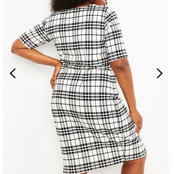 MOTHERHOOD MATERNITY NURSING Black & White LIFT UP ZIPPER DETAIL NURSING DRESS L - Picture 16 of 16